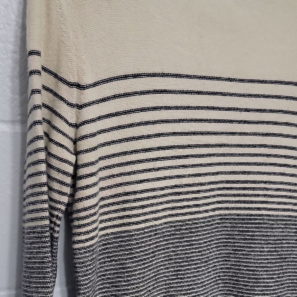 Talbots Cream and Black Cowl Neck Sweater - Picture 9 of 12